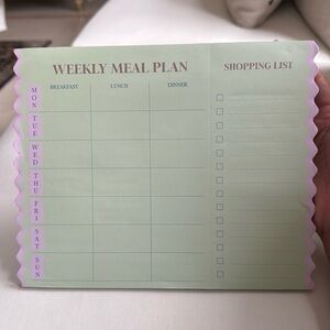 NEW Flying Tiger Weekly Meal Planner